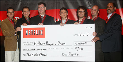 Netflix awarded $1 Million Prize to the winners