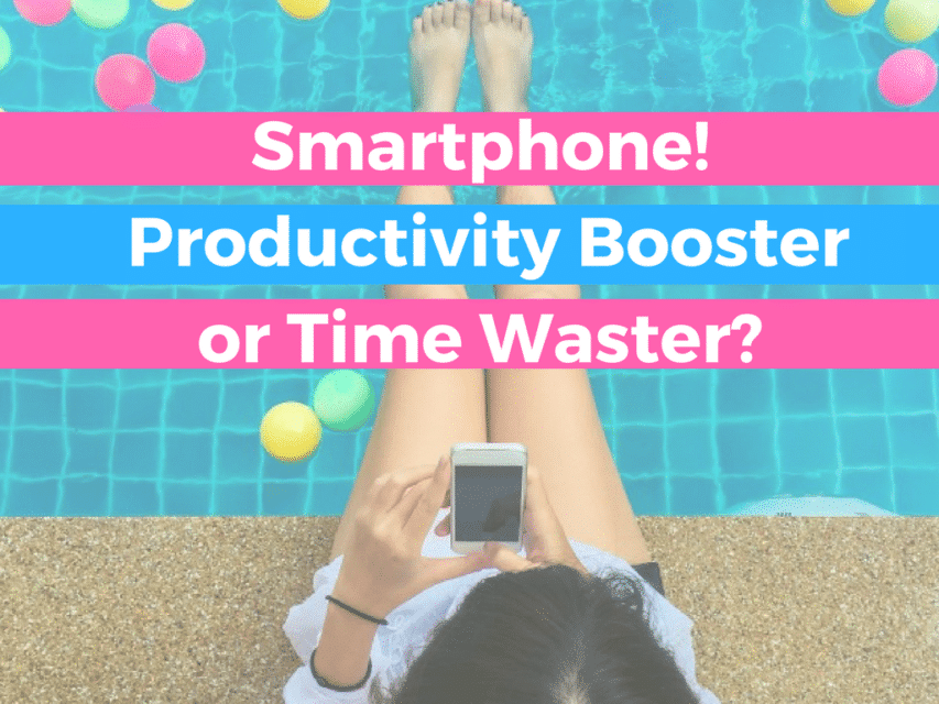Smartphone productivity booster time waster
