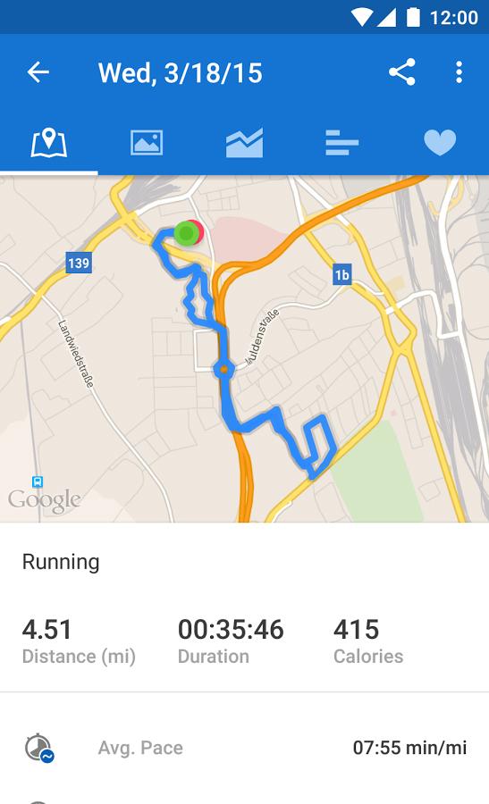 runtastic running app