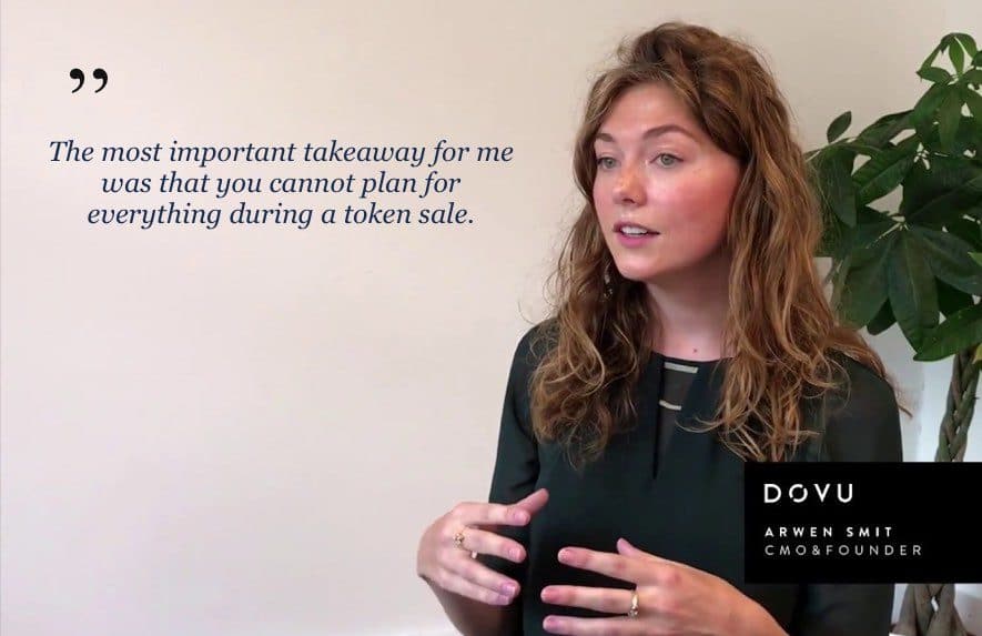 dovu cmo arwen smit post ico interview