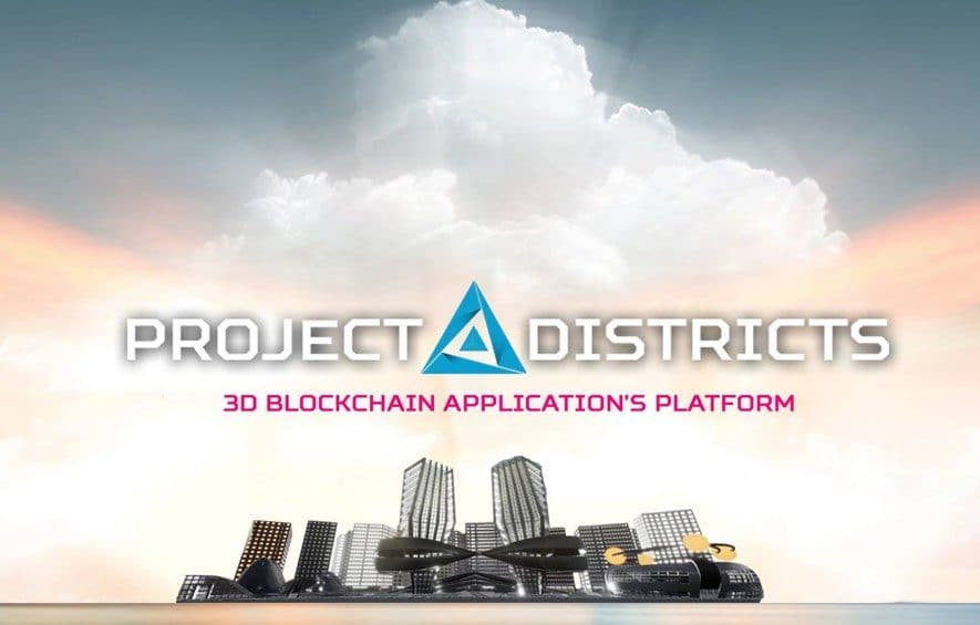 project districts ico blockchain 3d application augmented reality