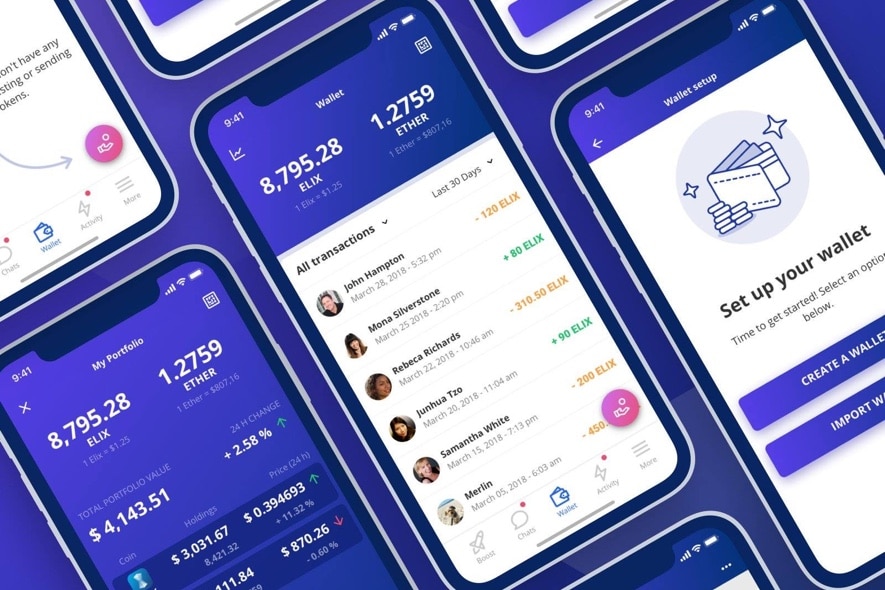 elix app crowdfunding blockchain